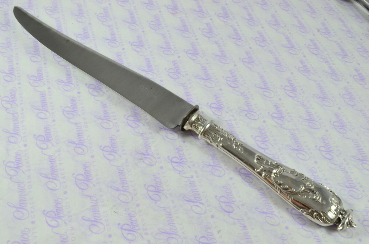 Immaculate Cased French Silver 2 Piece Carving Set Designed by Leonie Lambert Made in Paris - Image 4