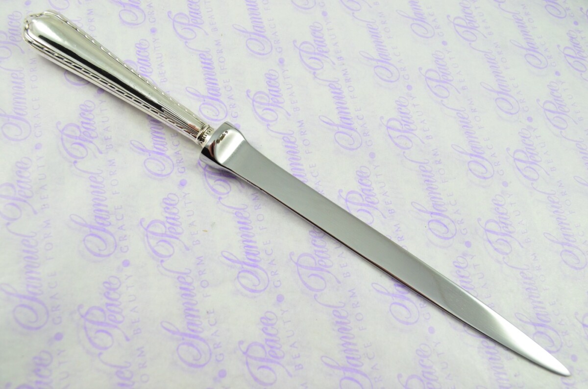 John Yates Sheffield Sterling Silver Handled Letter Opener/Paper knife Tarbat Pattern 1901 - Image 4
