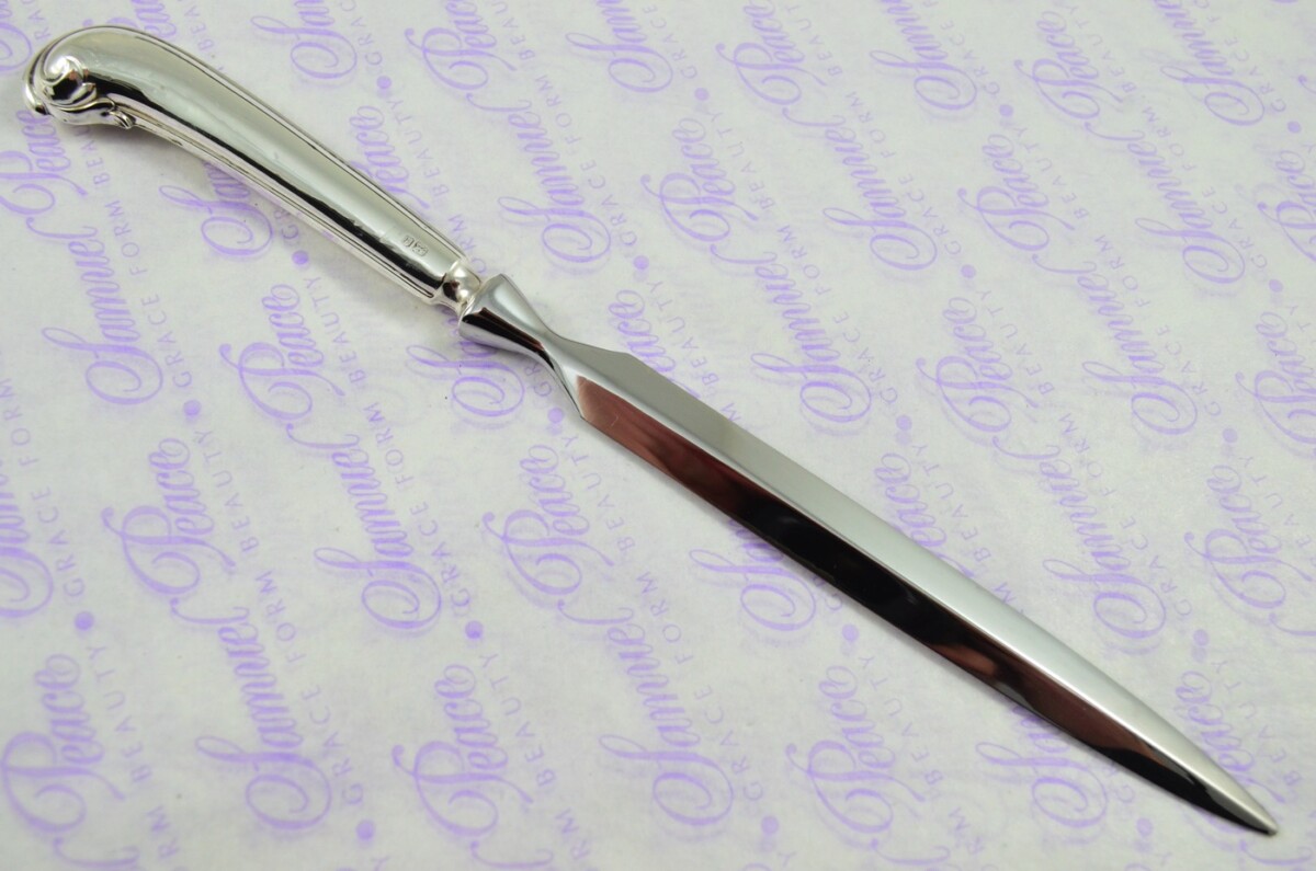 John Yates Sheffield Sterling Silver Handled Letter Opener/Paper knife Pistol Pattern 1911 - Image 4