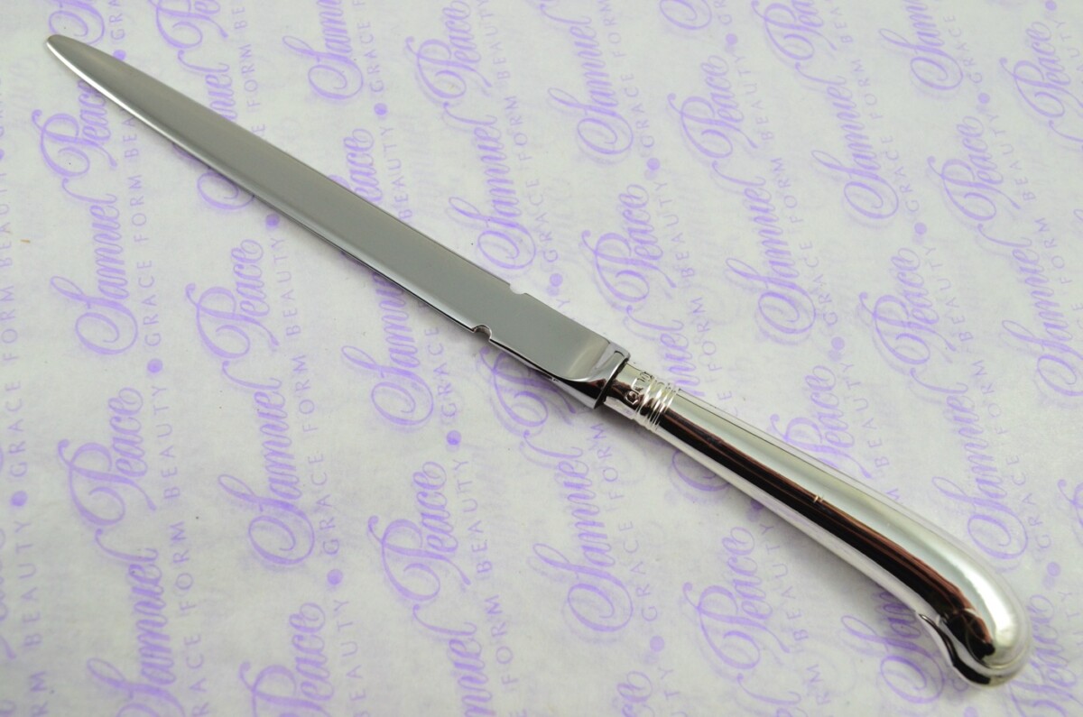 George Howson Sheffield Sterling Silver Handled Letter Opener/Paper knife Pistol Pattern 1903 - Image 2