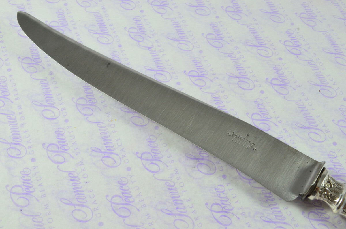Immaculate Cased French Silver 2 Piece Carving Set Designed by Leonie Lambert Made in Paris - Image 8