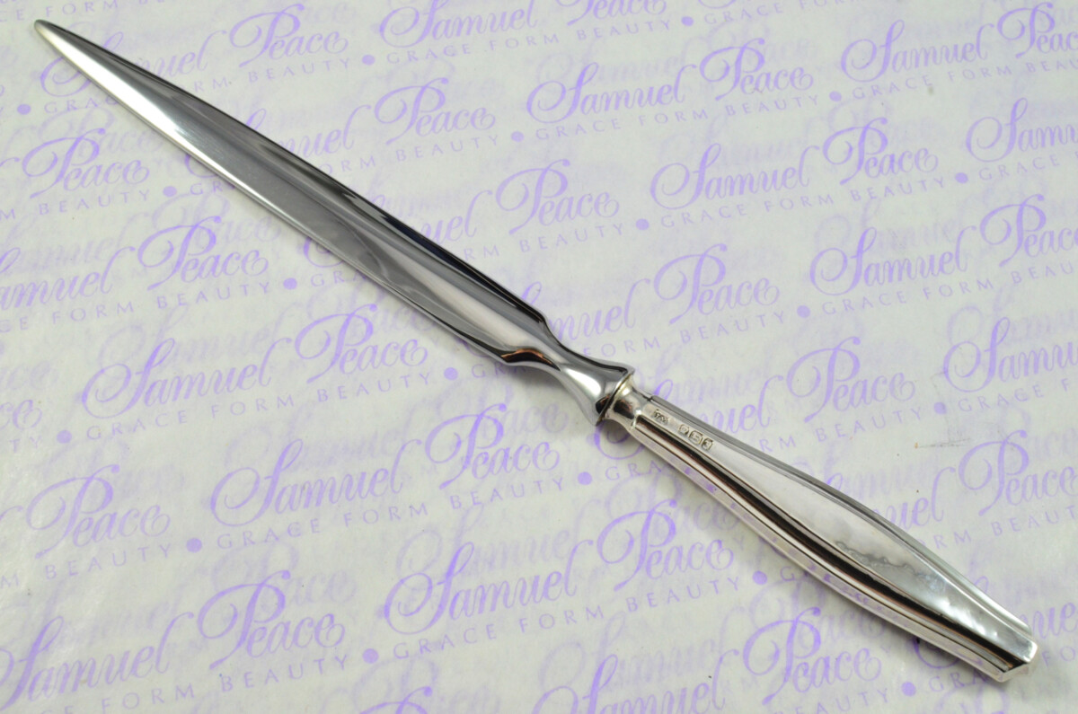 John Yates Sheffield Sterling Silver Handled Letter Opener Colton Pattern 1917 Cased - Image 3