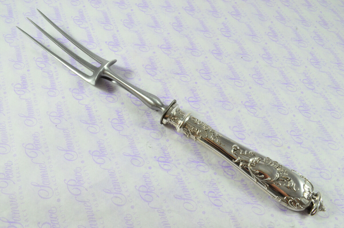 Immaculate Cased French Silver 2 Piece Carving Set Designed by Leonie Lambert Made in Paris - Image 9