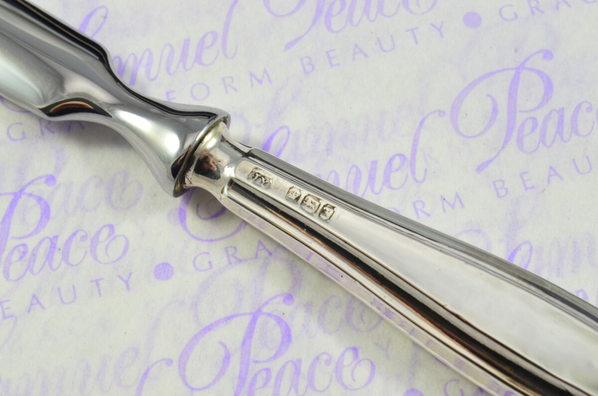 John Yates Sheffield Sterling Silver Handled Letter Opener Colton Pattern 1917 Cased - Image 5