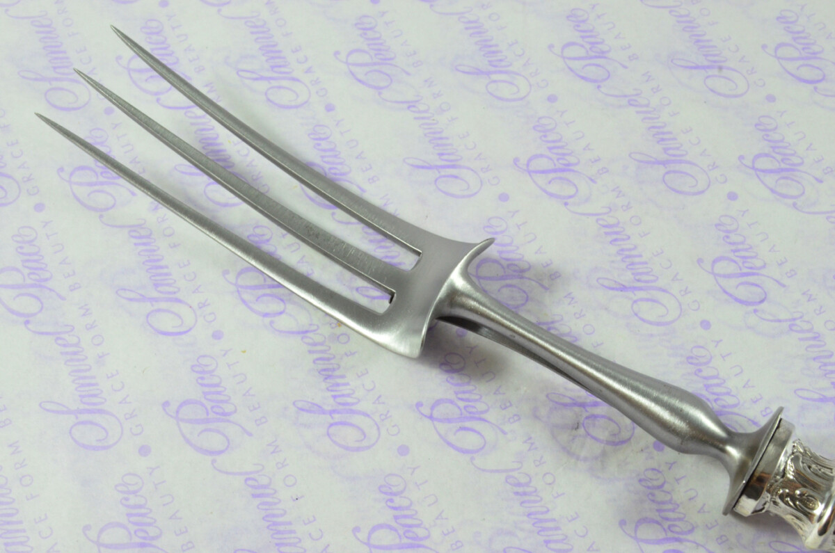 Immaculate Cased French Silver 2 Piece Carving Set Designed by Leonie Lambert Made in Paris - Image 11