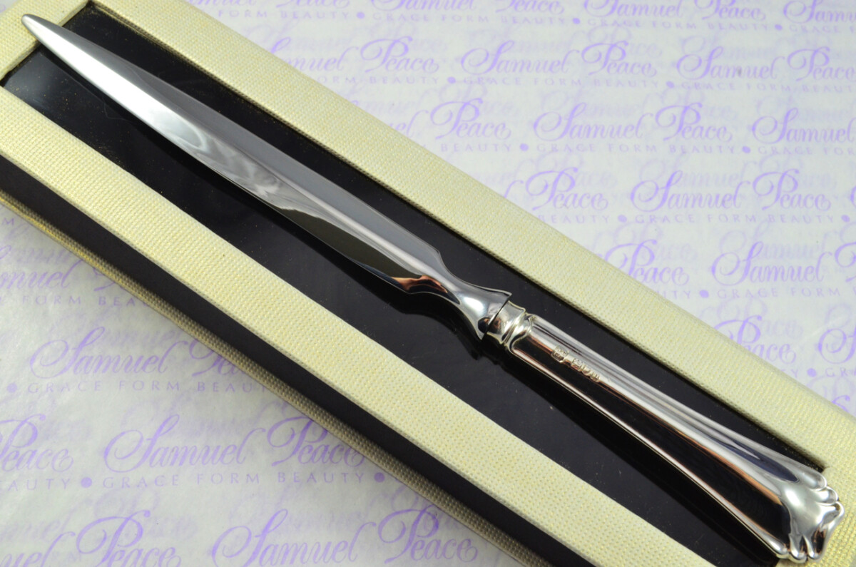 Northern Goldsmiths London Sterling Silver Handled Letter Opener Rutland Pattern 1915 Cased