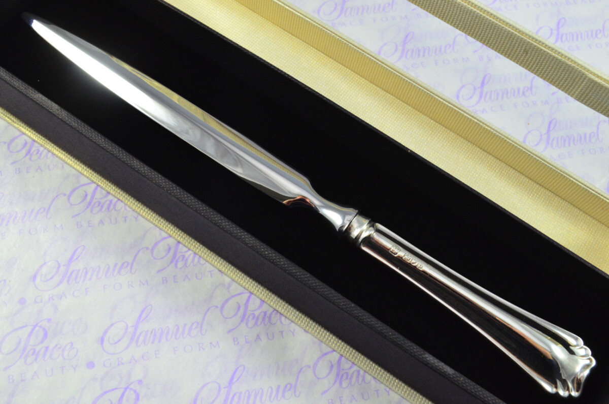 Northern Goldsmiths London Sterling Silver Handled Letter Opener Rutland Pattern 1915 Cased - Image 2