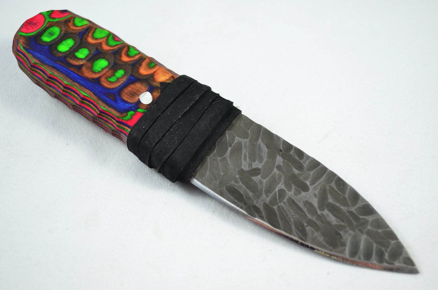 A Genuine Laminate Handled Damascus Steel Dirk Sgian Dubh Made In Sheffield England - Image 5