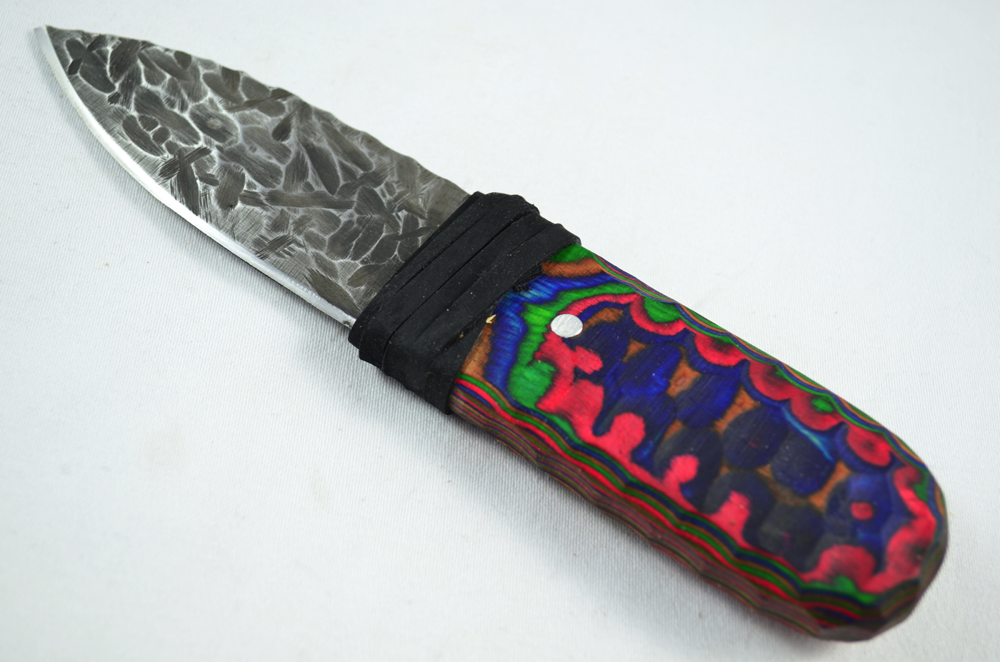 A Genuine Laminate Handled Damascus Steel Dirk Sgian Dubh Made In Sheffield England - Image 2