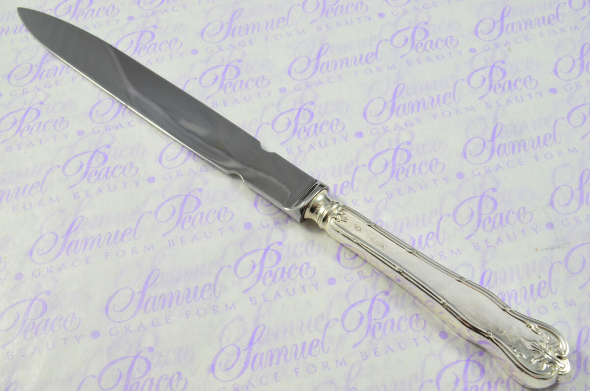 John Biggin Sheffield Sterling Silver Handled Letter Opener Fern Pattern 1917 Cased - Image 3