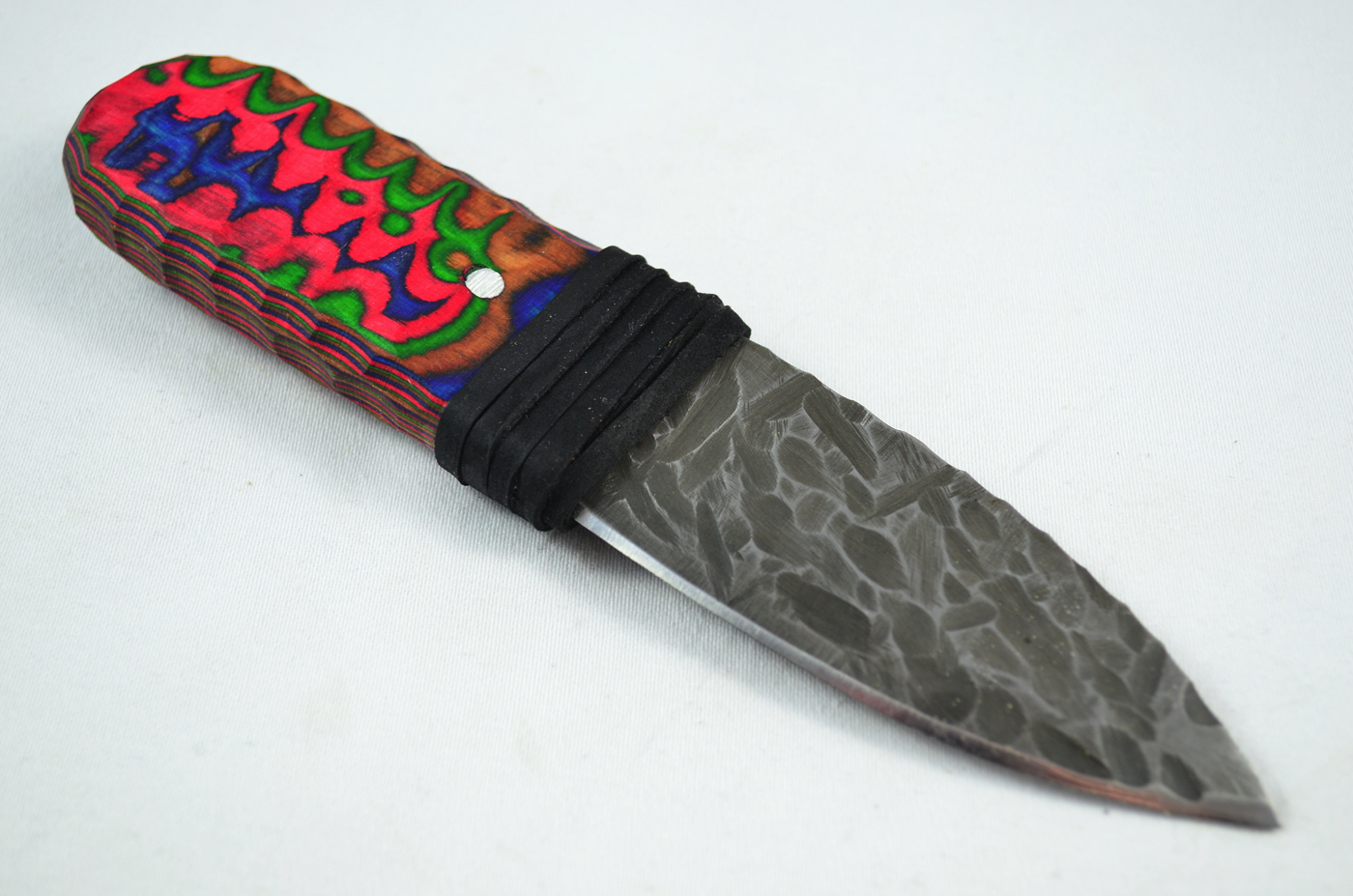A Genuine Laminate Handled Damascus Steel Dirk Sgian Dubh Made In Sheffield England - Image 5