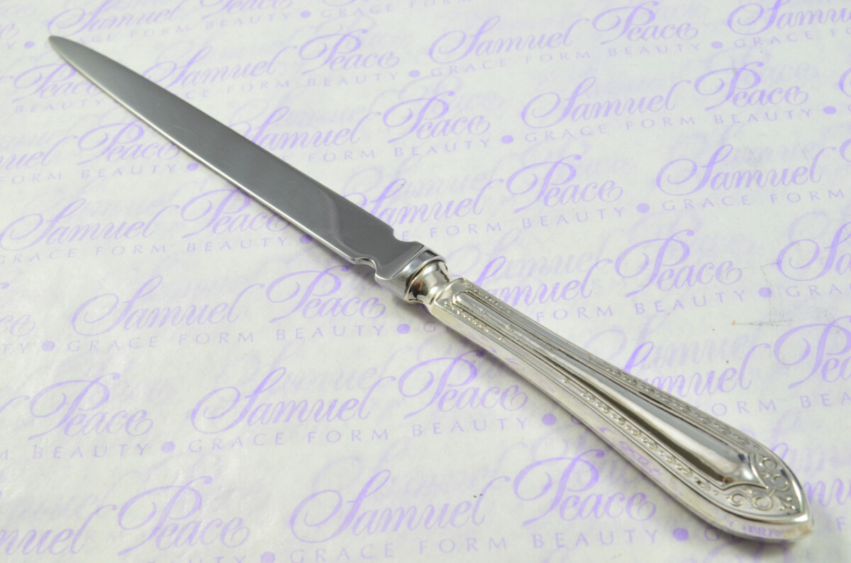 William Yates Sheffield Sterling Silver Handled Letter Opener Studley Pattern 1940 Cased - Image 8