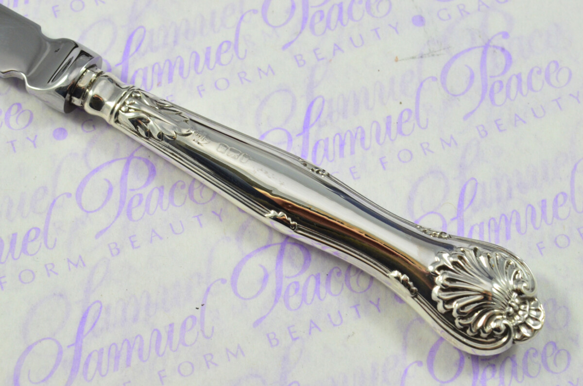 William Hutton Sheffield Sterling Silver Handled Letter Opener Kings Husk Pattern 1903 Cased - Image 4