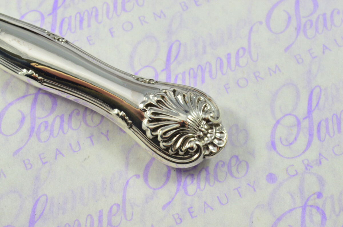 William Hutton Sheffield Sterling Silver Handled Letter Opener Kings Husk Pattern 1903 Cased - Image 5