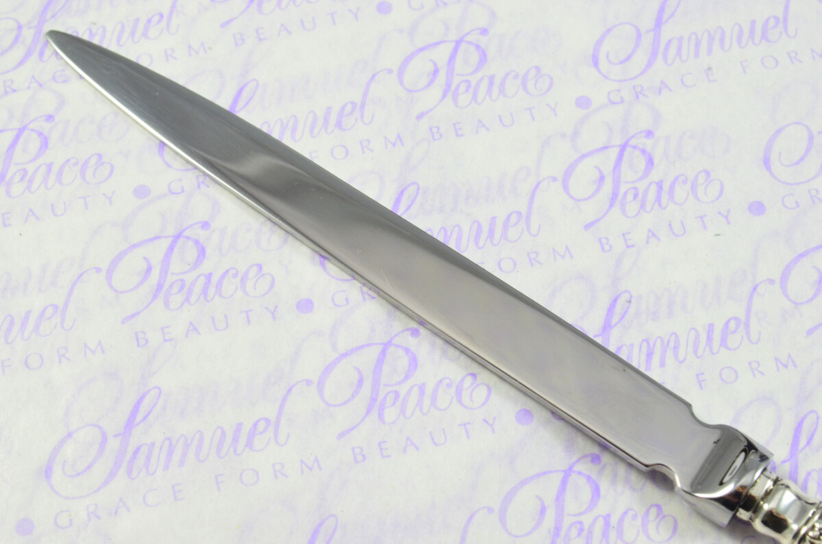 William Hutton Sheffield Sterling Silver Handled Letter Opener Kings Husk Pattern 1903 Cased - Image 7