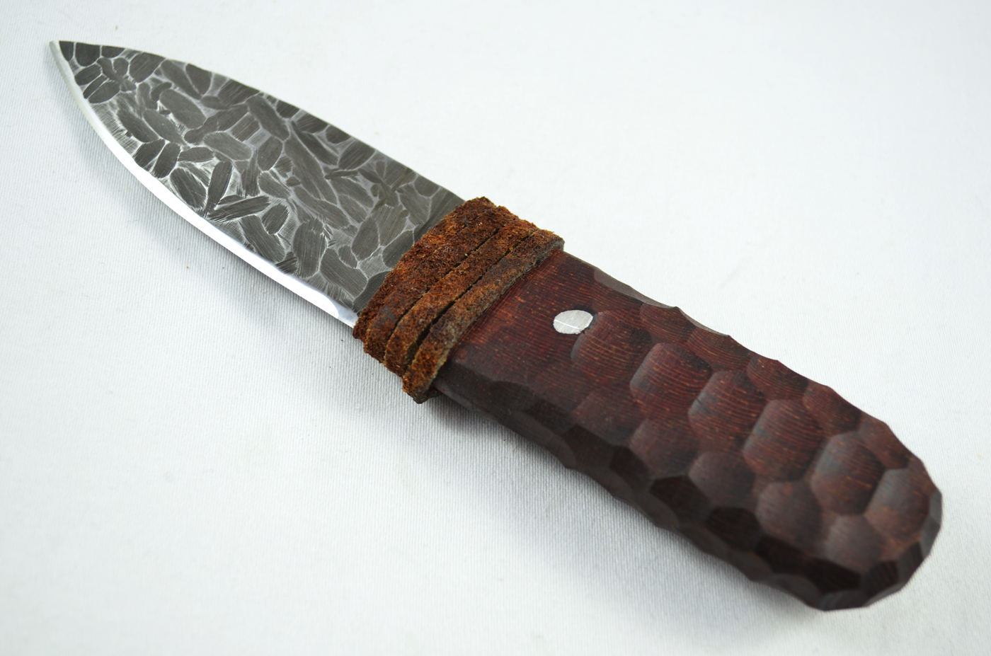A Genuine Laminate Handled Damascus Steel Dirk Sgian Dubh Made In Sheffield England - Image 2