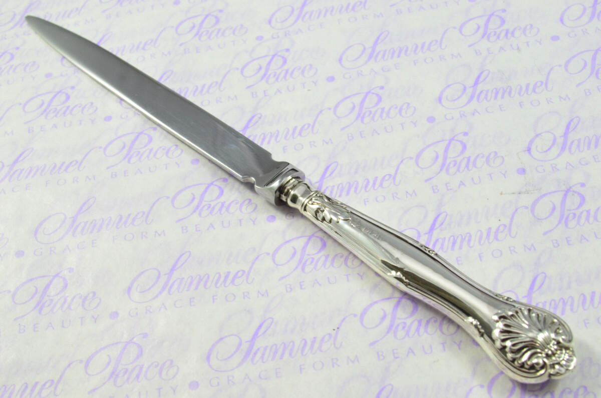 William Hutton Sheffield Sterling Silver Handled Letter Opener Kings Husk Pattern 1903 Cased - Image 8