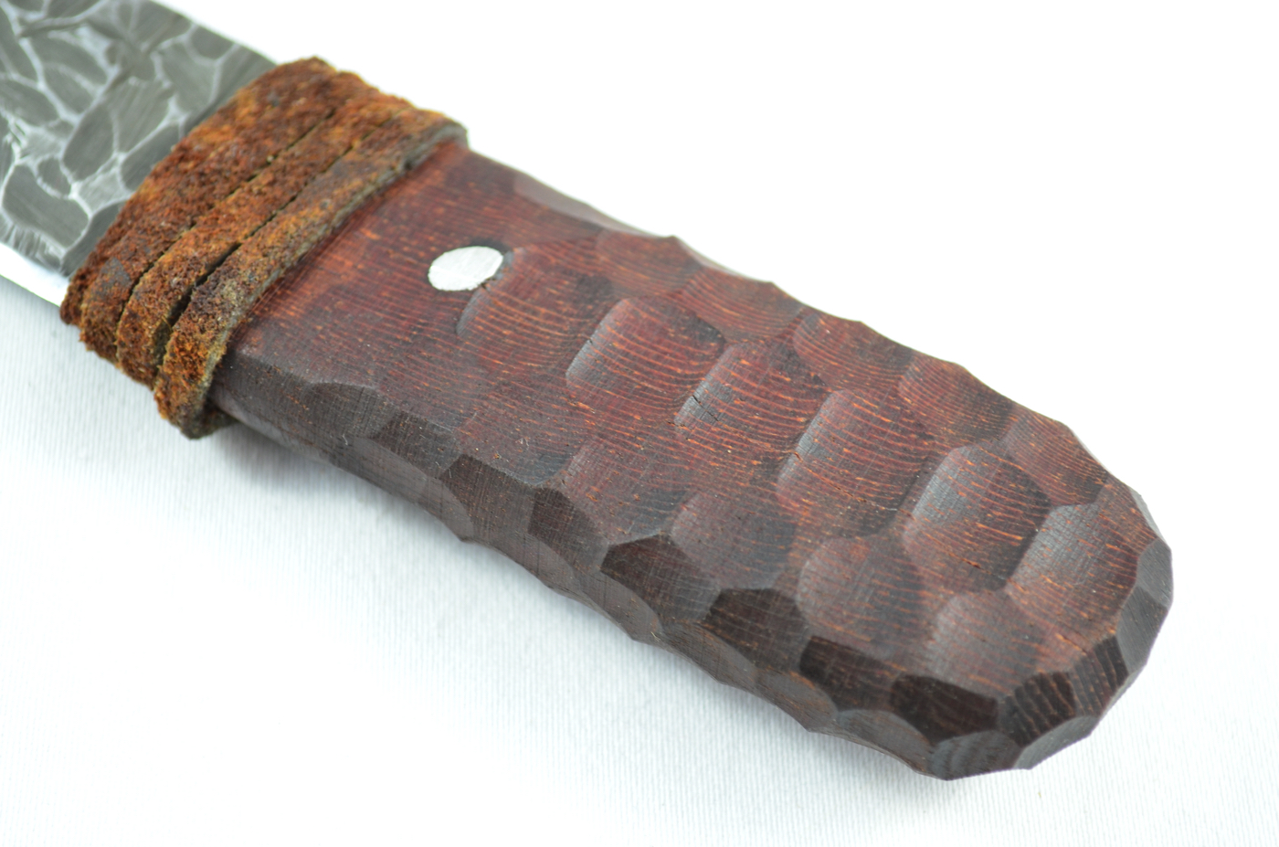 A Genuine Laminate Handled Damascus Steel Dirk Sgian Dubh Made In Sheffield England - Image 3