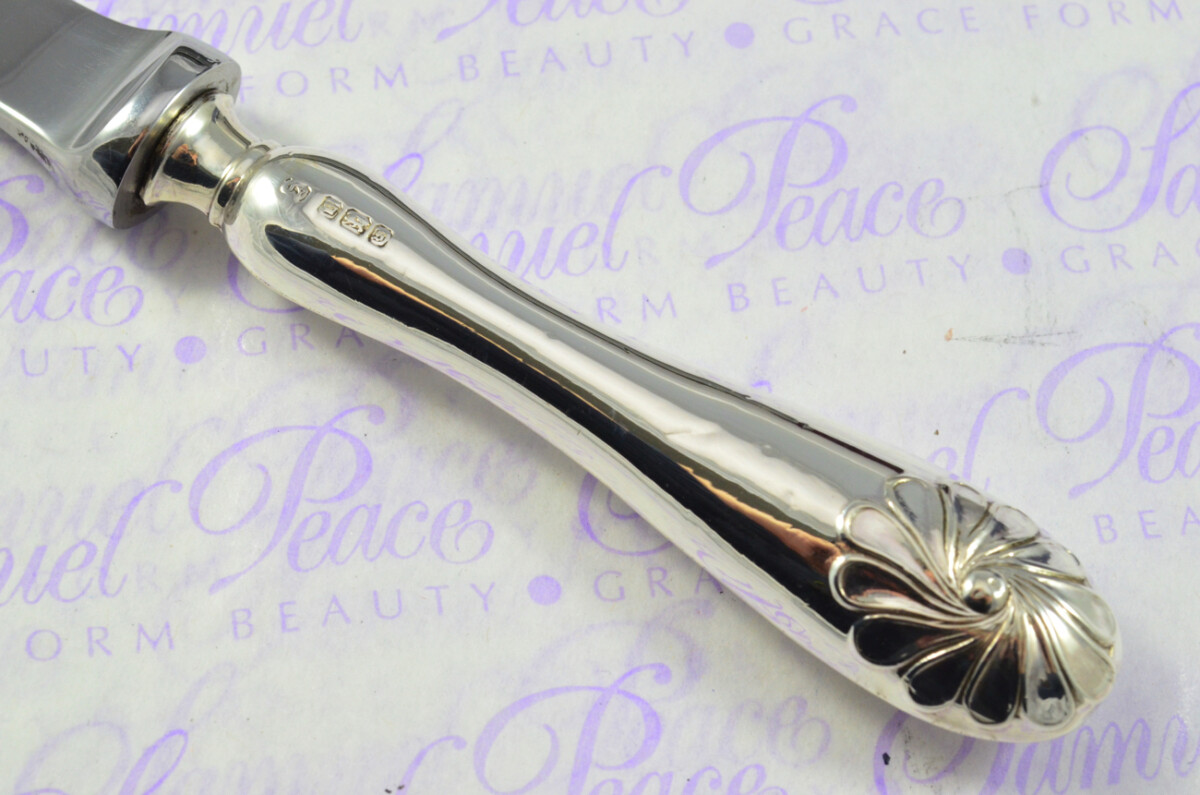 John Yates Sheffield Sterling Silver Handled Letter Opener Duxford Pattern 1910 Cased - Image 4