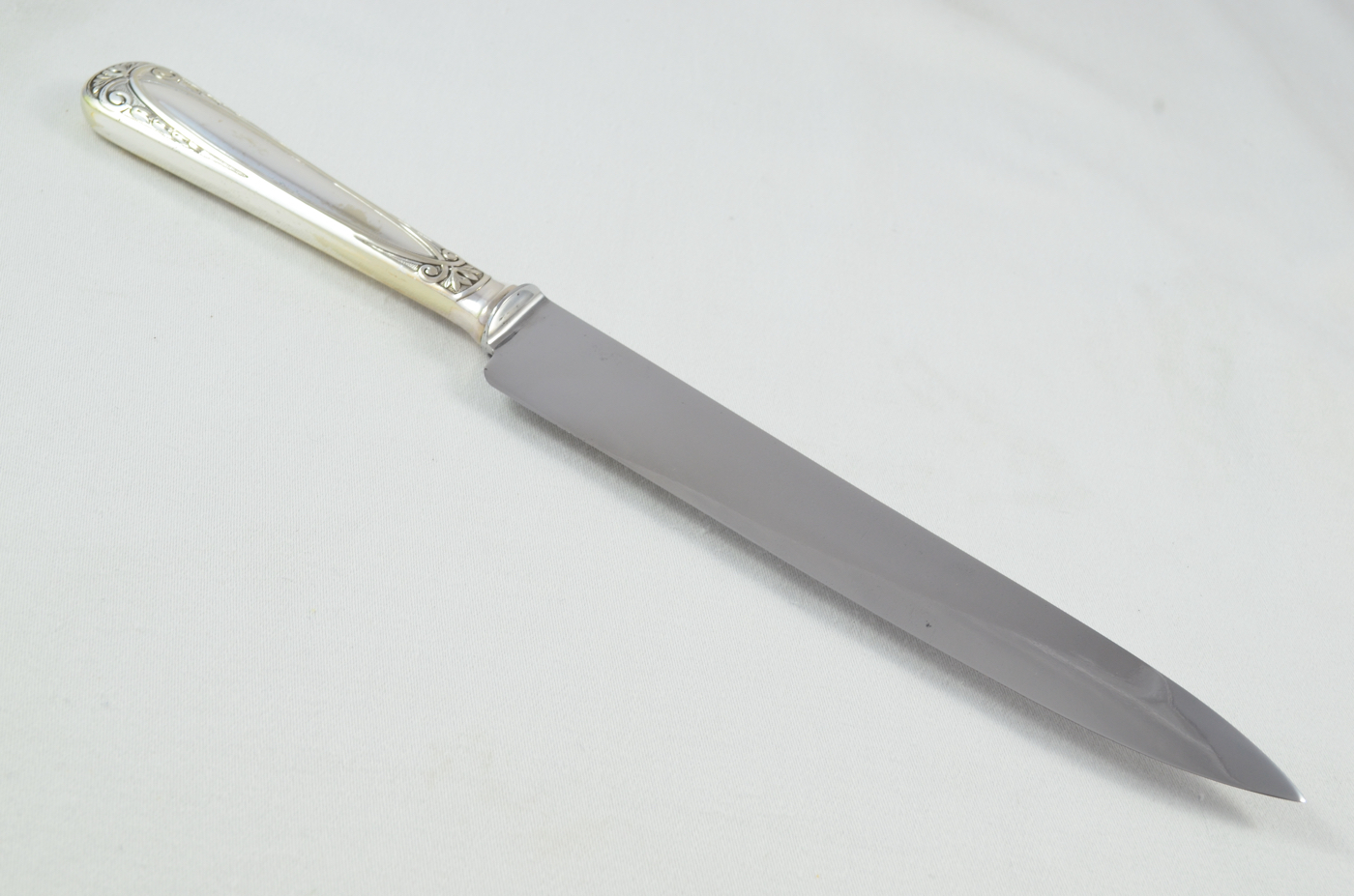 Rare Art Deco French Silver Plated 2 Piece Carving Set in Original Presentation Case c.1930 – Orfèvrerie Moderne, Paris - Image 7