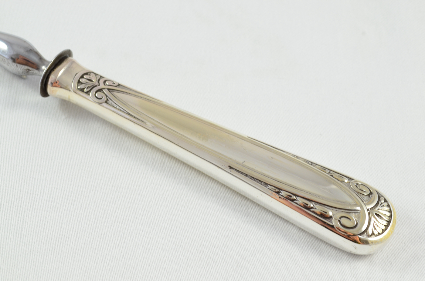 Rare Art Deco French Silver Plated 2 Piece Carving Set in Original Presentation Case c.1930 – Orfèvrerie Moderne, Paris - Image 9