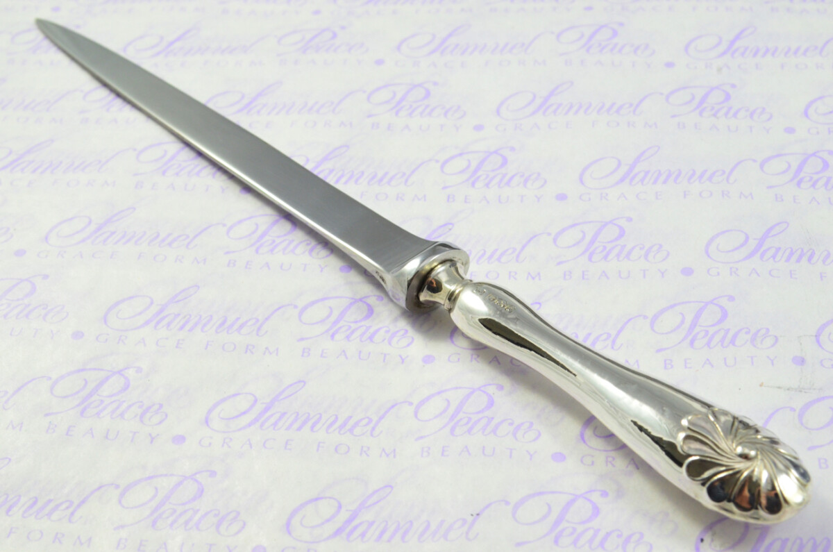 John Yates Sheffield Sterling Silver Handled Letter Opener Duxford Pattern 1910 Cased - Image 8