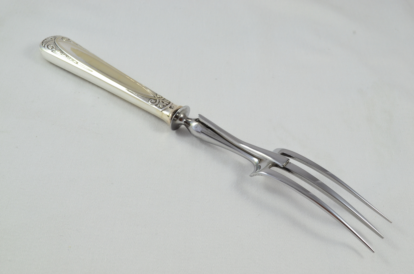 Rare Art Deco French Silver Plated 2 Piece Carving Set in Original Presentation Case c.1930 – Orfèvrerie Moderne, Paris - Image 11