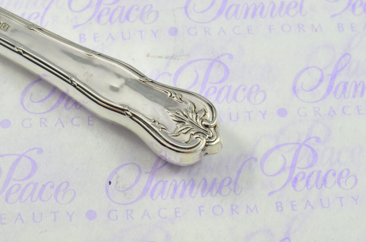 John Biggin Sheffield Sterling Silver Handled Letter Opener Fern Pattern 1918 Cased - Image 5