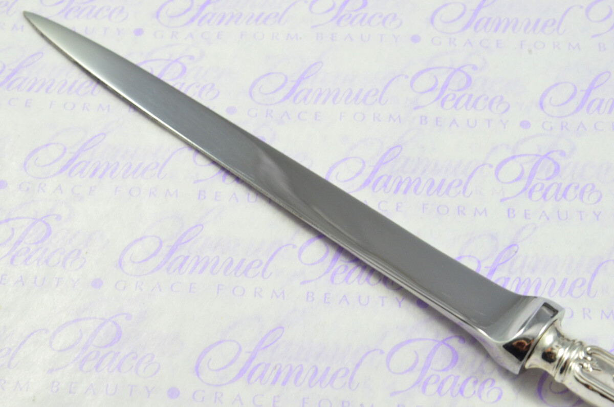 John Biggin Sheffield Sterling Silver Handled Letter Opener Fern Pattern 1918 Cased - Image 7