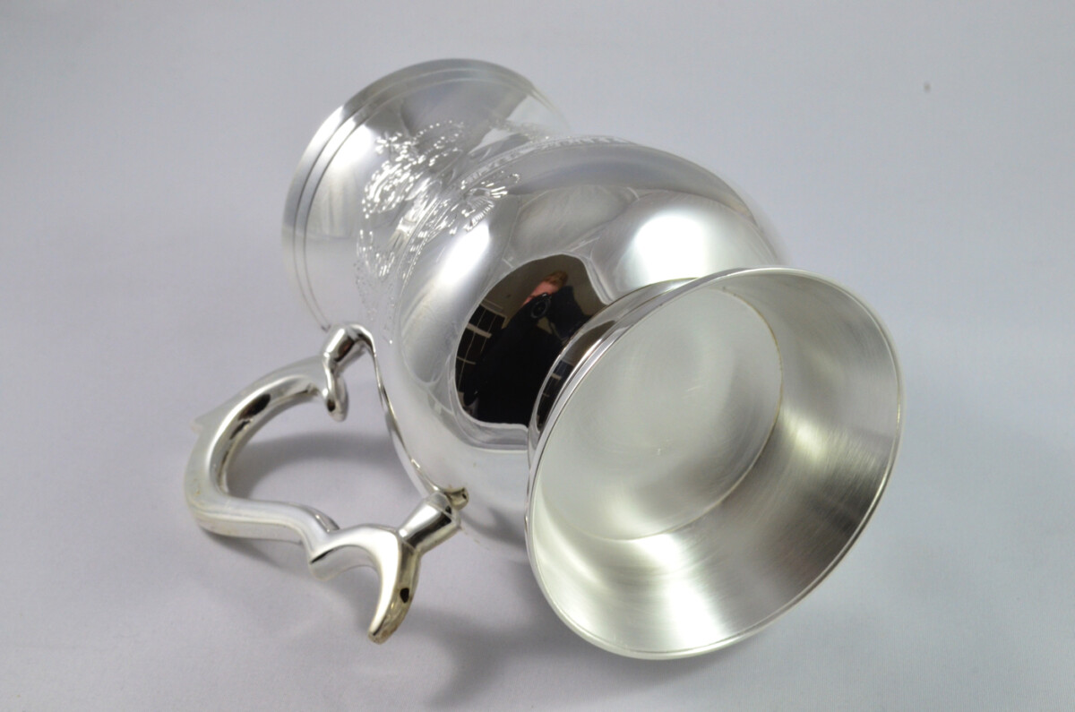 Fully Restored 1 Pint Tankard Silver Plated 1977 Queen's Silver Jubilee Handmade in Sheffield England - Image 7