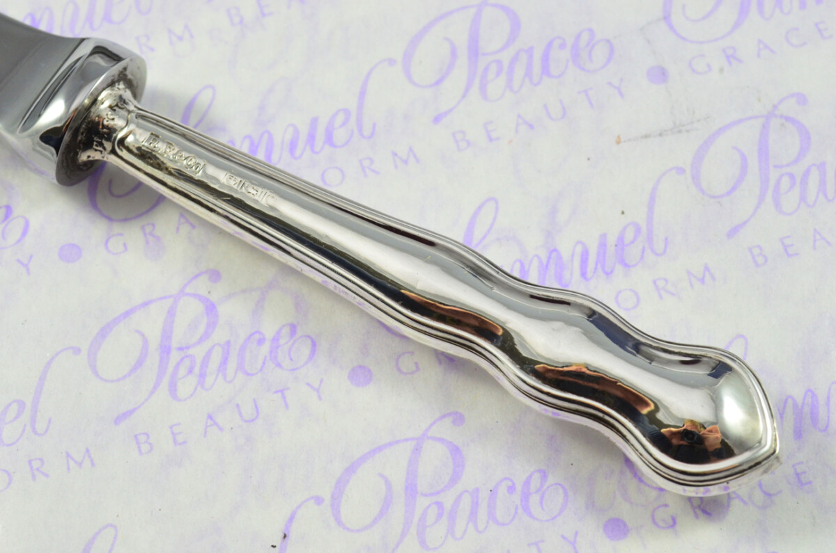 Harrison Fisher & Co Sheffield Sterling Silver Handled Letter Opener Chippendale Pattern 1920 Cased - Image 4