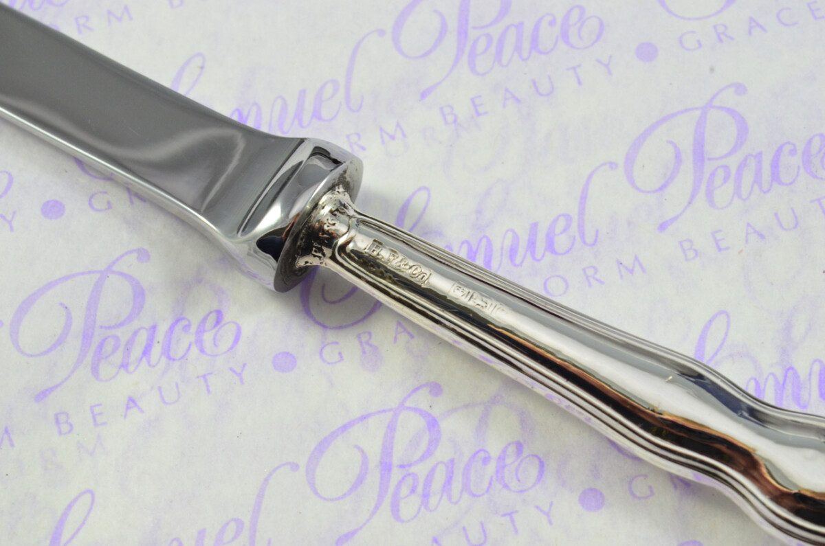 Harrison Fisher & Co Sheffield Sterling Silver Handled Letter Opener Chippendale Pattern 1920 Cased - Image 5
