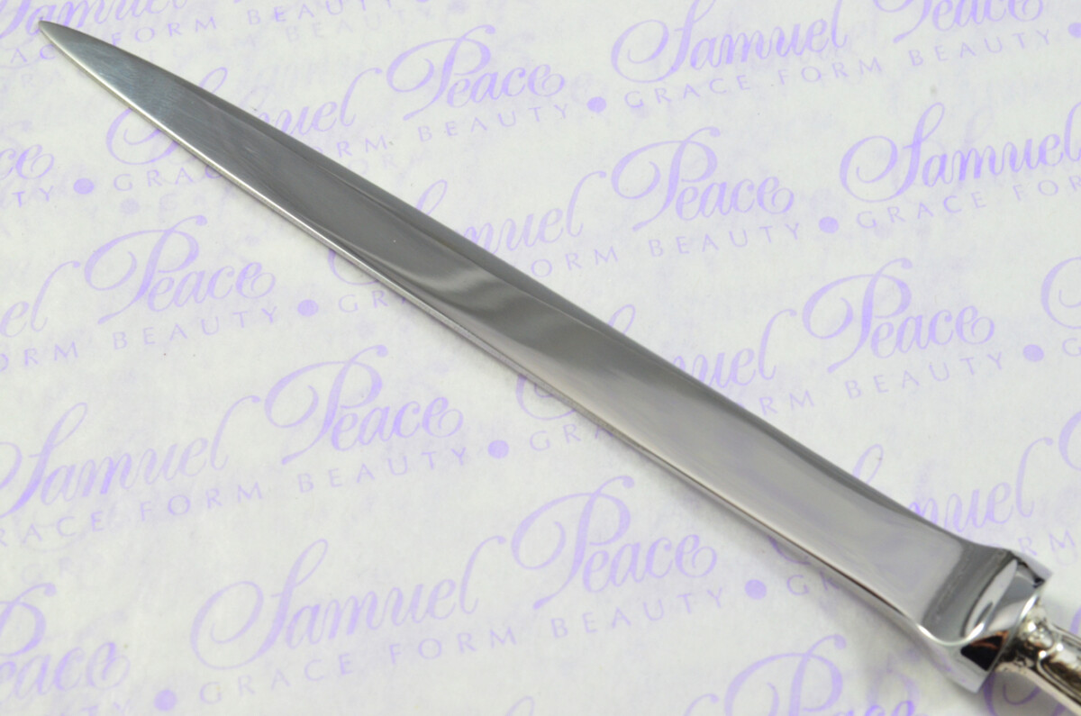 Harrison Fisher & Co Sheffield Sterling Silver Handled Letter Opener Chippendale Pattern 1920 Cased - Image 6