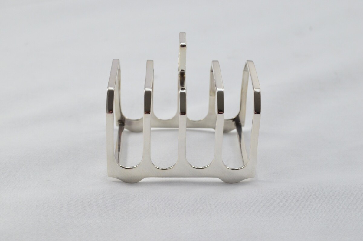 Sterling Silver Hallmarked Toast Rack Made in Birmingham 1935 - Image 2