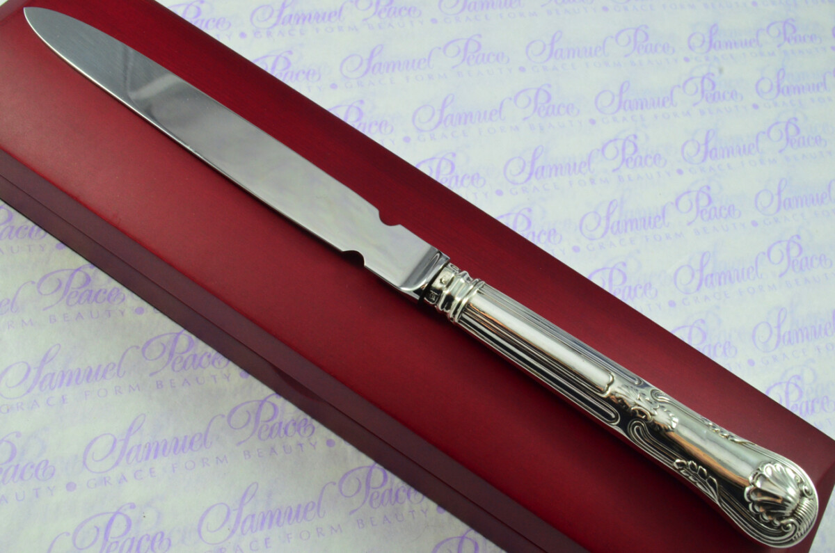 Hadfield Sheffield Sterling Silver Handled Letter Opener Kings Pattern 1832 Cased