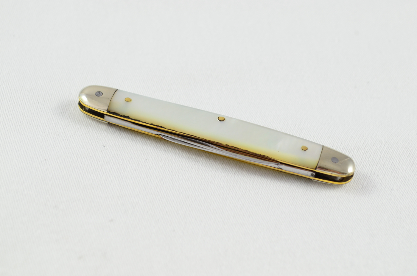A.C Double Bolster Mother Of Pearl Handled Pen Knife c.1940 Sheffield - Image 6