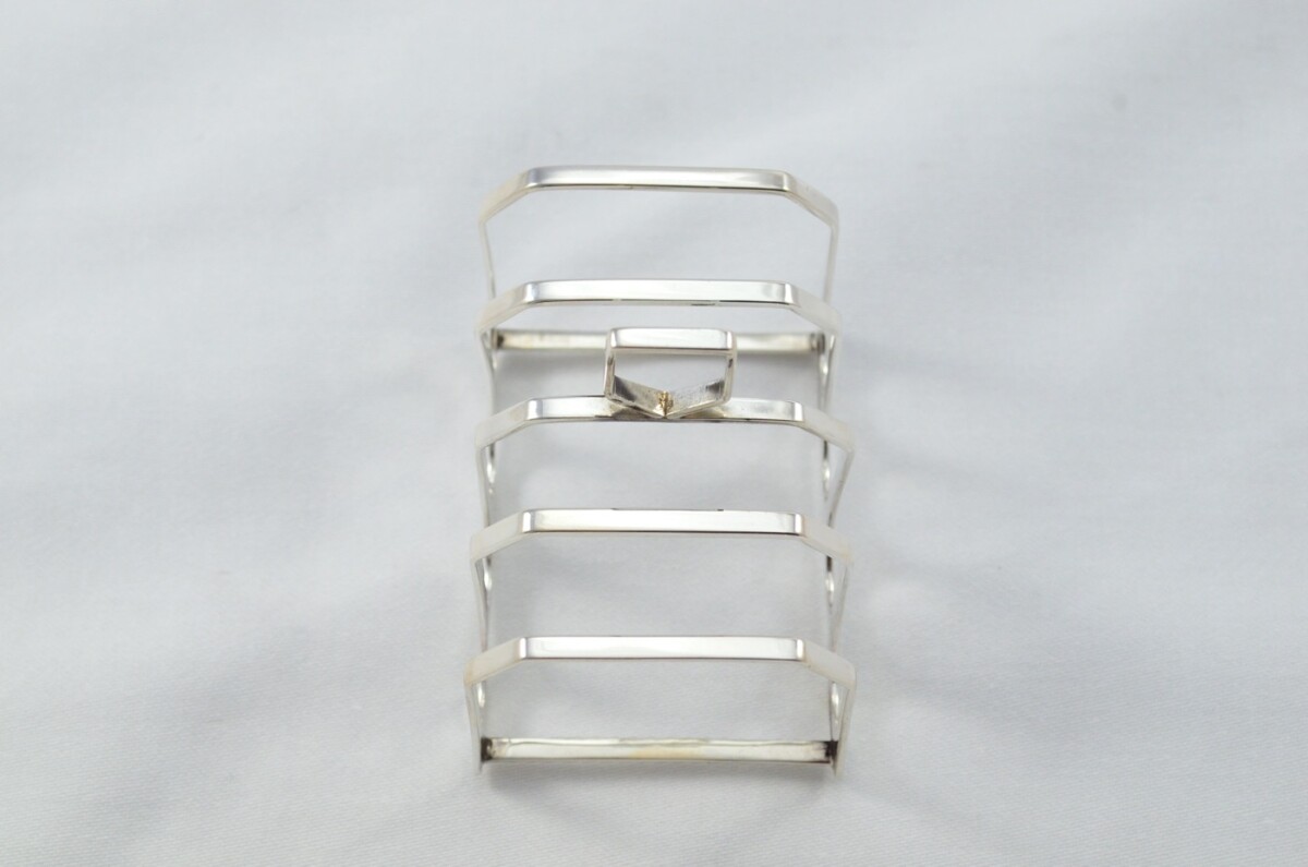Sterling Silver Hallmarked Toast Rack Made in Birmingham 1935 - Image 3