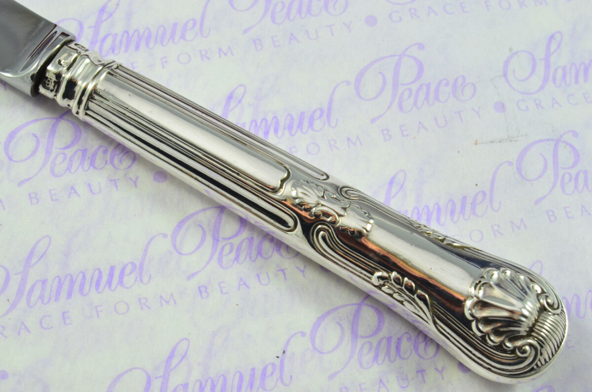 Hadfield Sheffield Sterling Silver Handled Letter Opener Kings Pattern 1832 Cased - Image 4