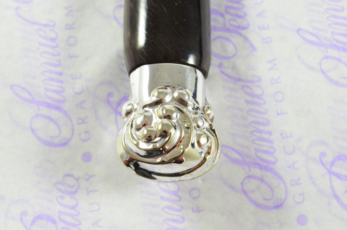 Bespoke Silver Ferruled Buffalo Handled Sterling Silver Letter Opener Sheffield 2000 Gift Boxed - Image 6