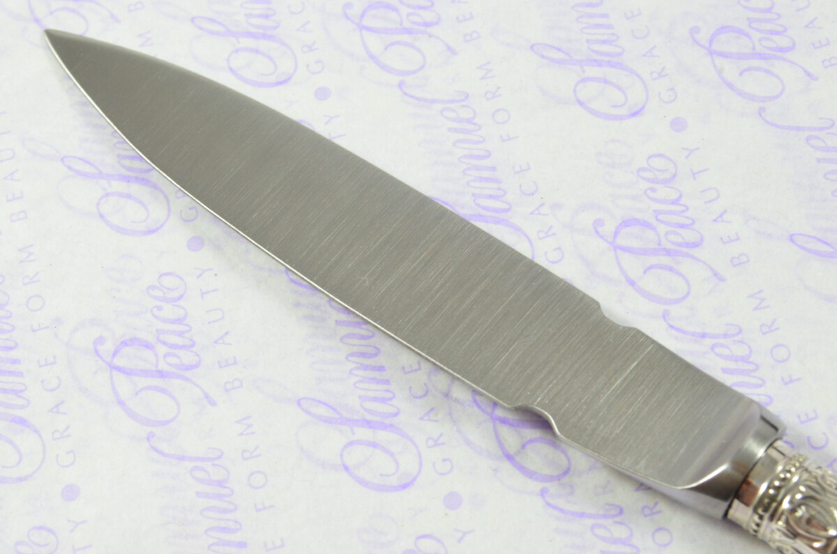 Bespoke Silver Ferruled Buffalo Handled Sterling Silver Letter Opener Sheffield 2000 Gift Boxed - Image 7