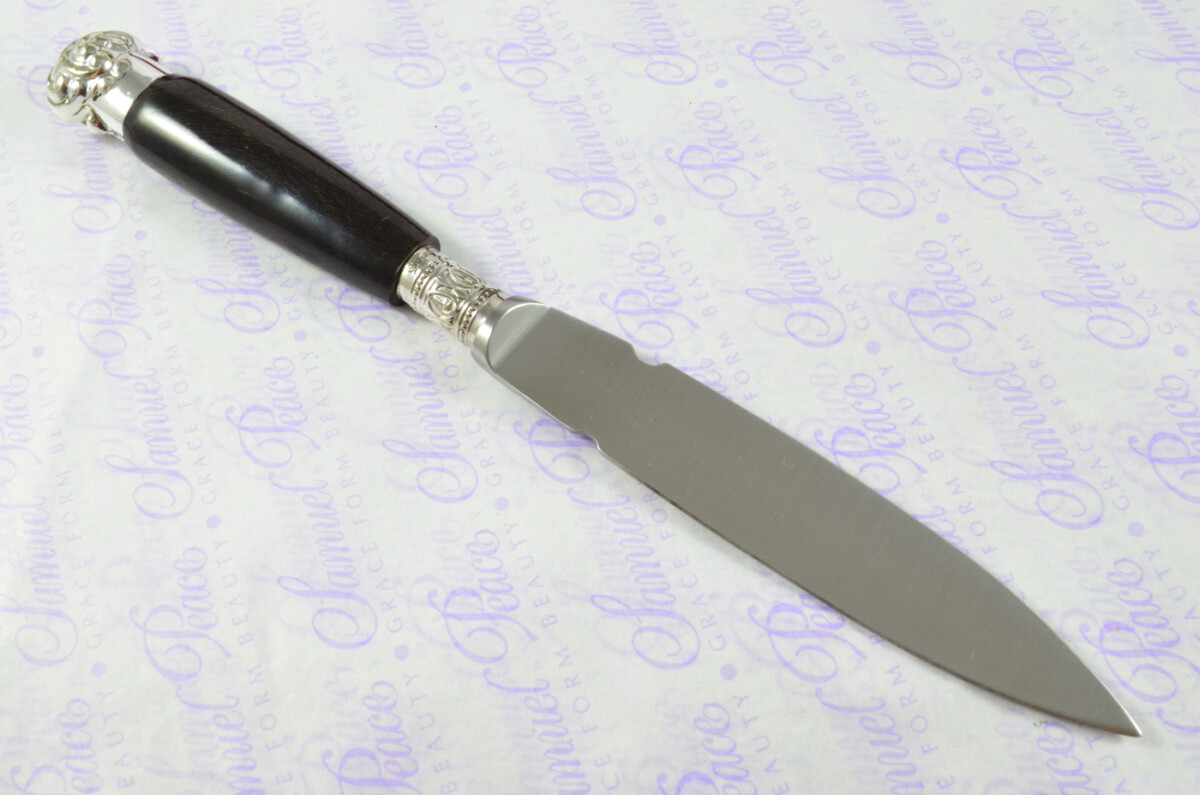 Bespoke Silver Ferruled Buffalo Handled Sterling Silver Letter Opener Sheffield 2000 Gift Boxed - Image 8