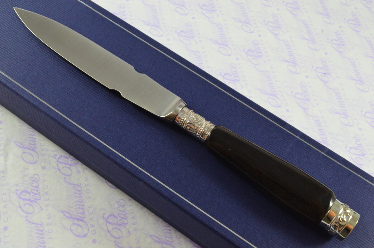 Silver Ferruled Buffalo Handled Sterling Silver Letter Opener Sheffield 2002 Gift Boxed