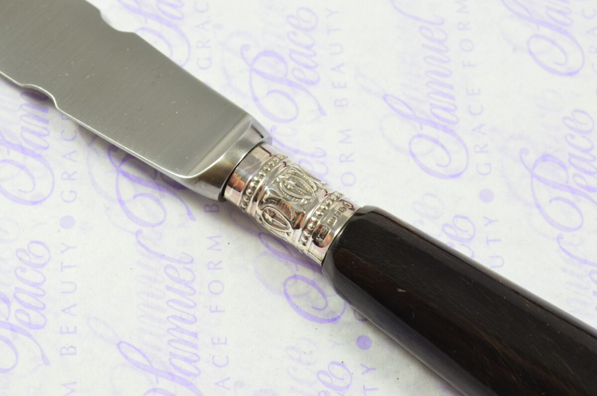 Silver Ferruled Buffalo Handled Sterling Silver Letter Opener Sheffield 2002 Gift Boxed - Image 5