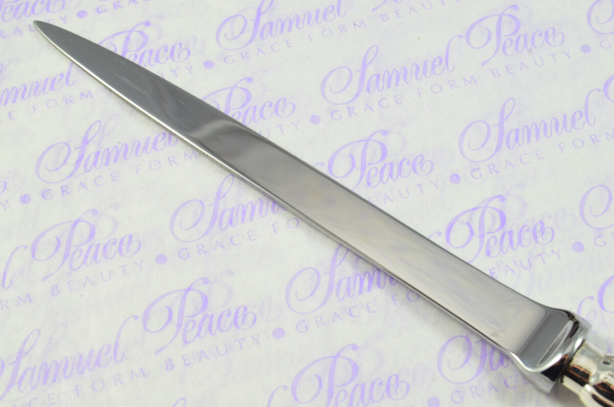 Walker & Hall Sheffield Sterling Silver Handled Letter Opener New Chippendale Pattern 1909 Cased - Image 6