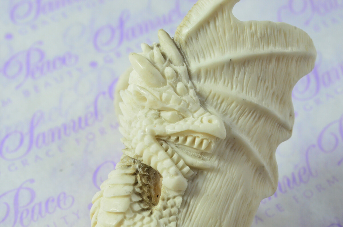 Unique Hand Carved Dragon Walking Stick Cane Top Handle Stag Antler Horn Made Sheffield England - Image 8