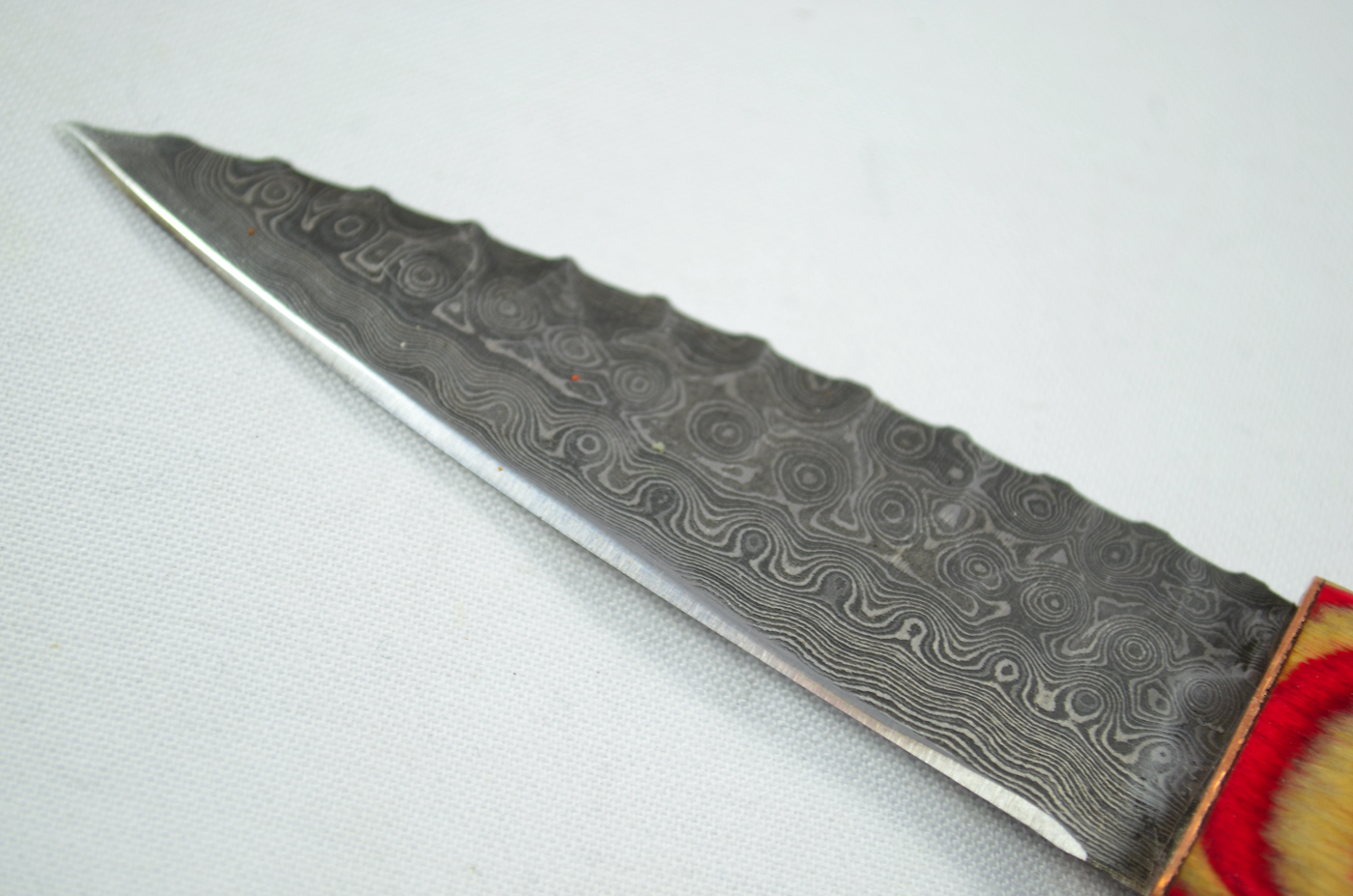 A Genuine Laminate Handled Damascus Steel Dirk Made In Sheffield England - Image 4