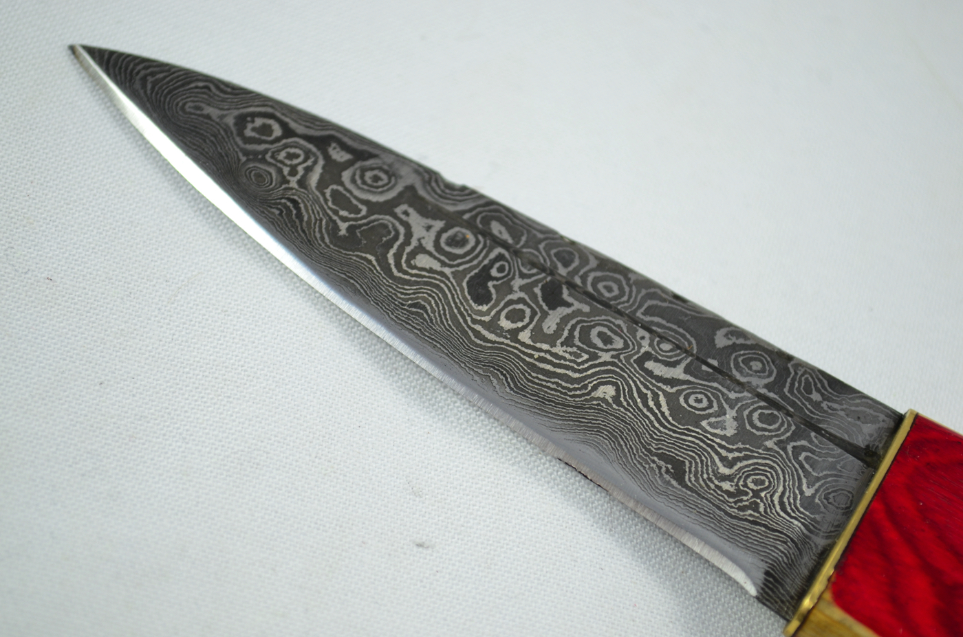 A Genuine Laminate Handled Damascus Steel Dirk Made In Sheffield England - Image 4