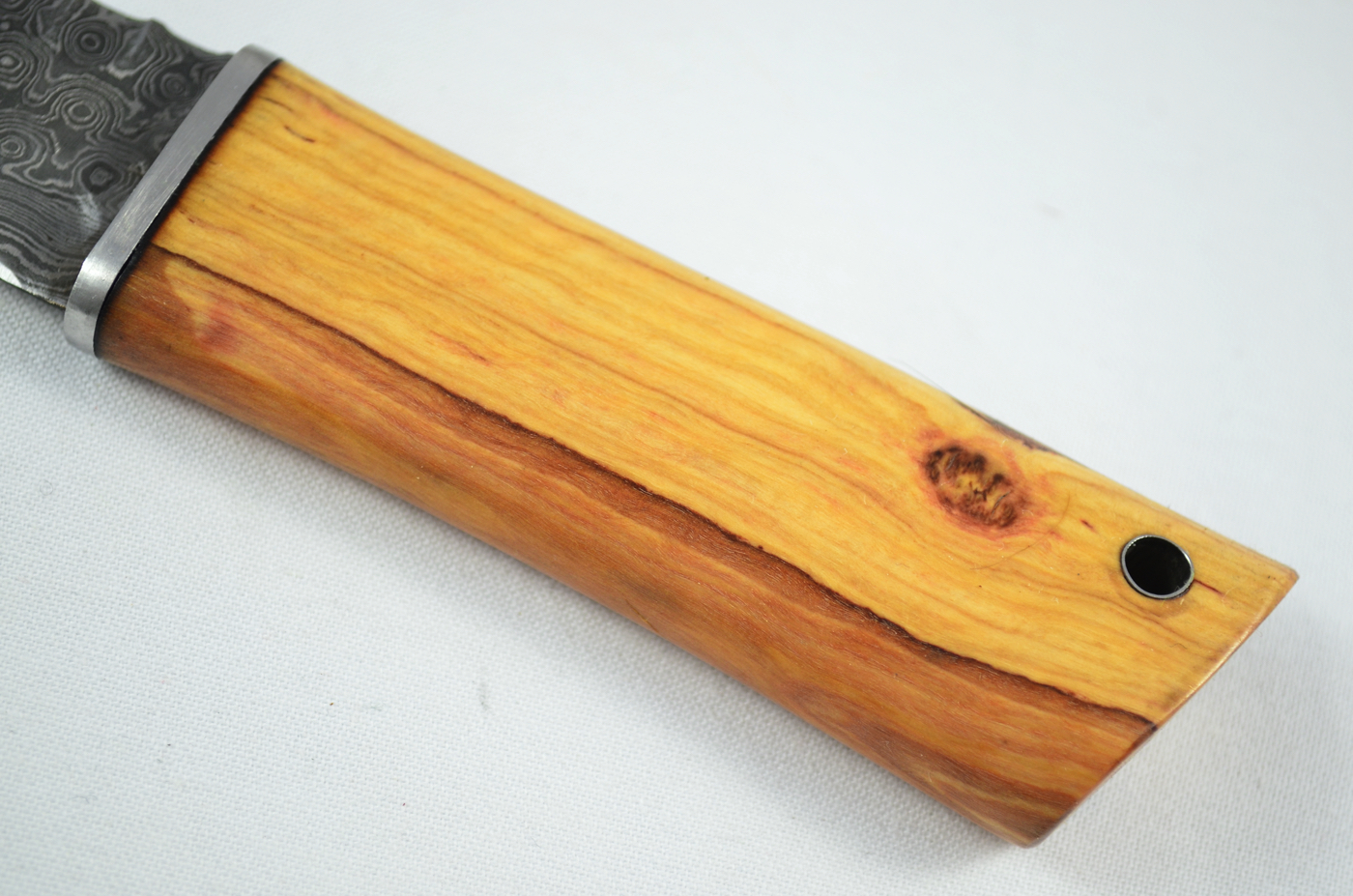 A Genuine Olive Wood Handled Damascus Steel Dirk Made In Sheffield England - Image 3