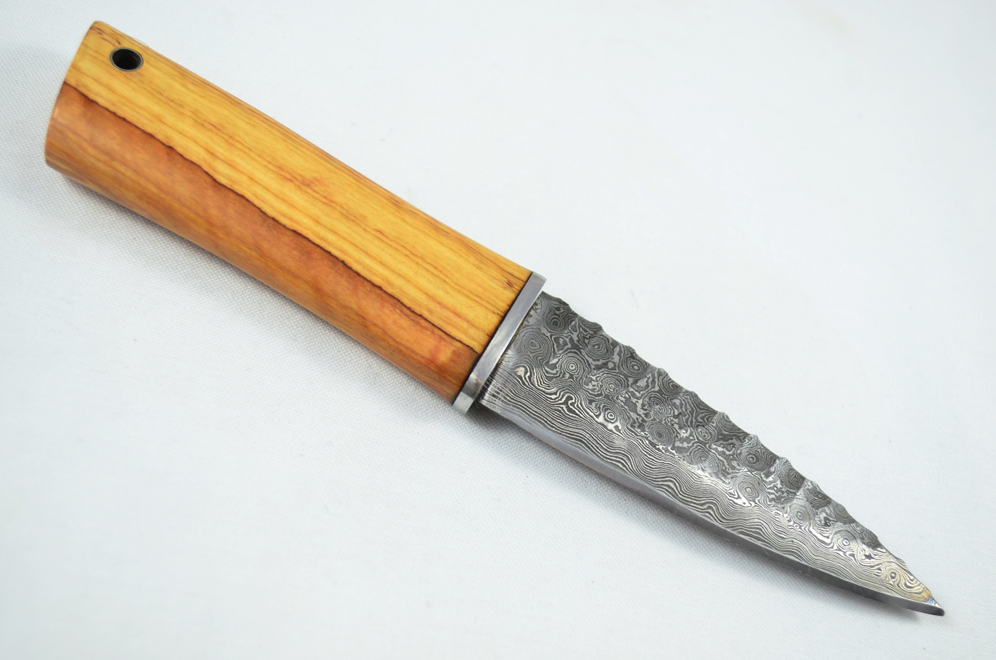 A Genuine Olive Wood Handled Damascus Steel Dirk Made In Sheffield England - Image 5