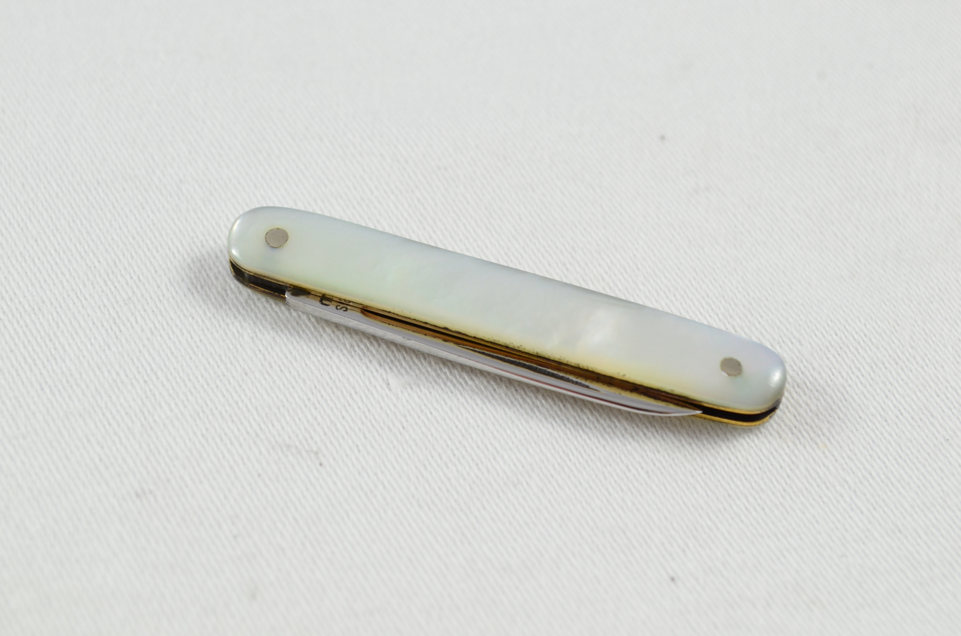 Antique Miniature Stainless Sheffield Mother Of Pearl Handled Pen Knife - Image 6